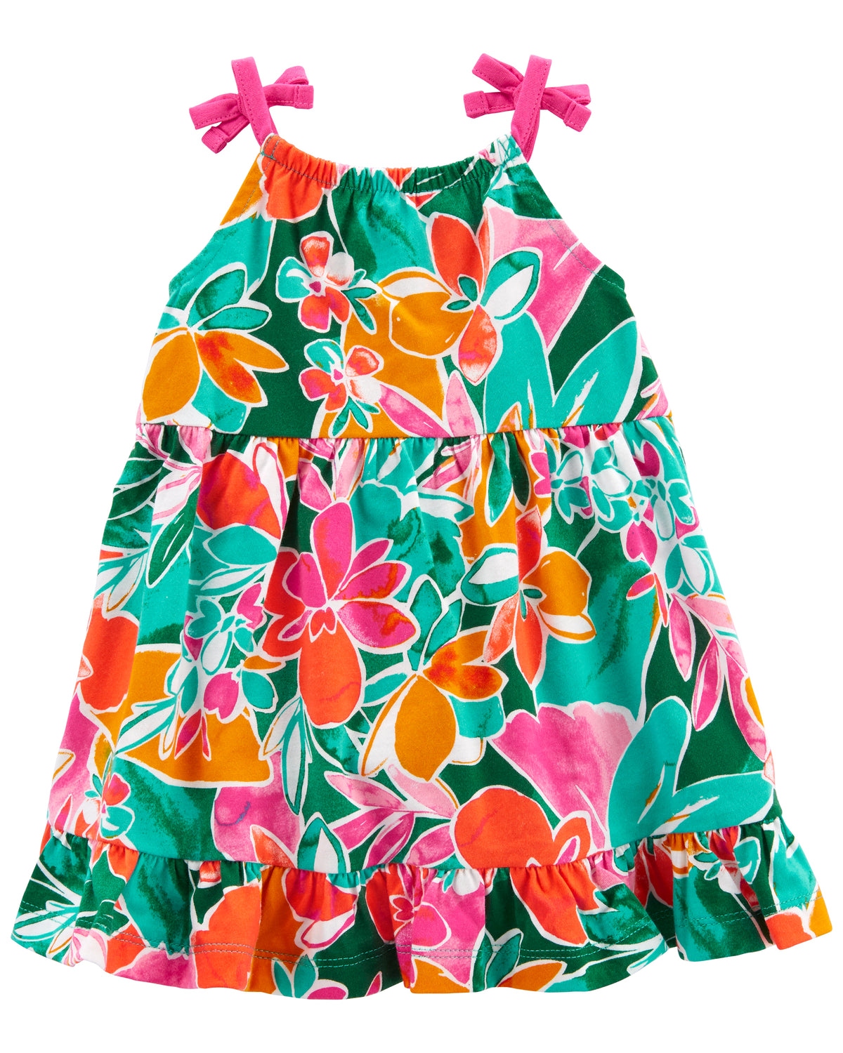 Carter's nostalgic floral sleeveless strappy dress (6M-24M)