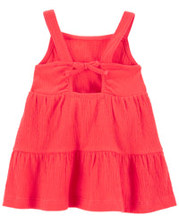 Carter's Passionate Pink Wave Dress (6M-24M)