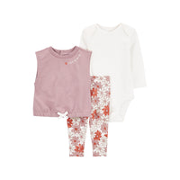 Carter's Pink Garden 3-piece set (6M-24M)