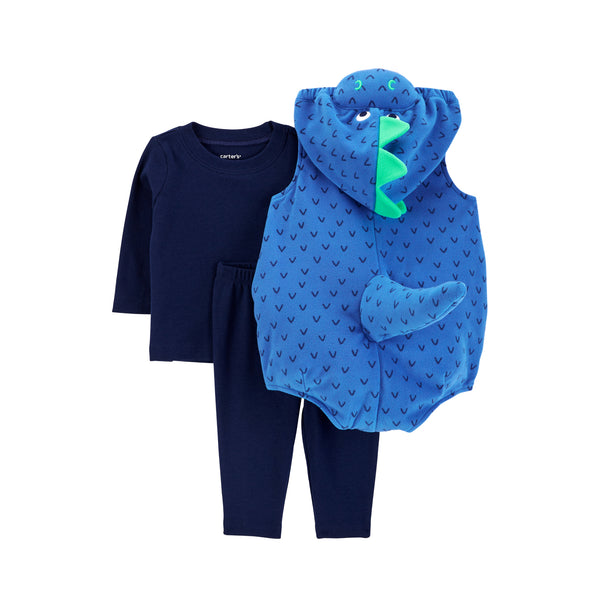 Carter's Blue Dinosaur 3-piece set (12M-24M)