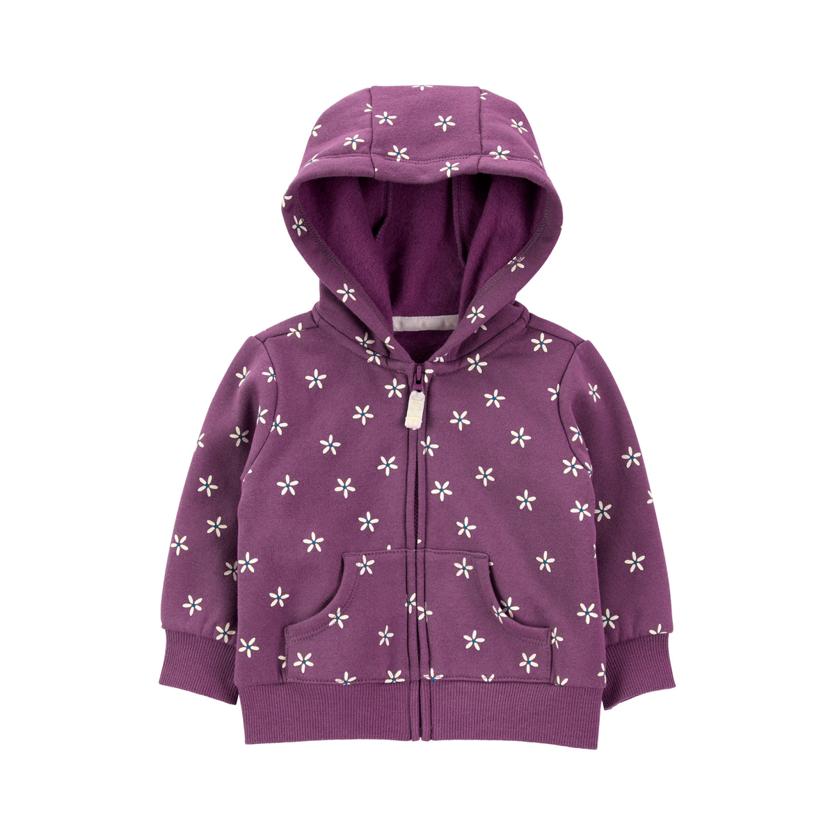 Carter's purple floral graffiti jacket (6M-24M)