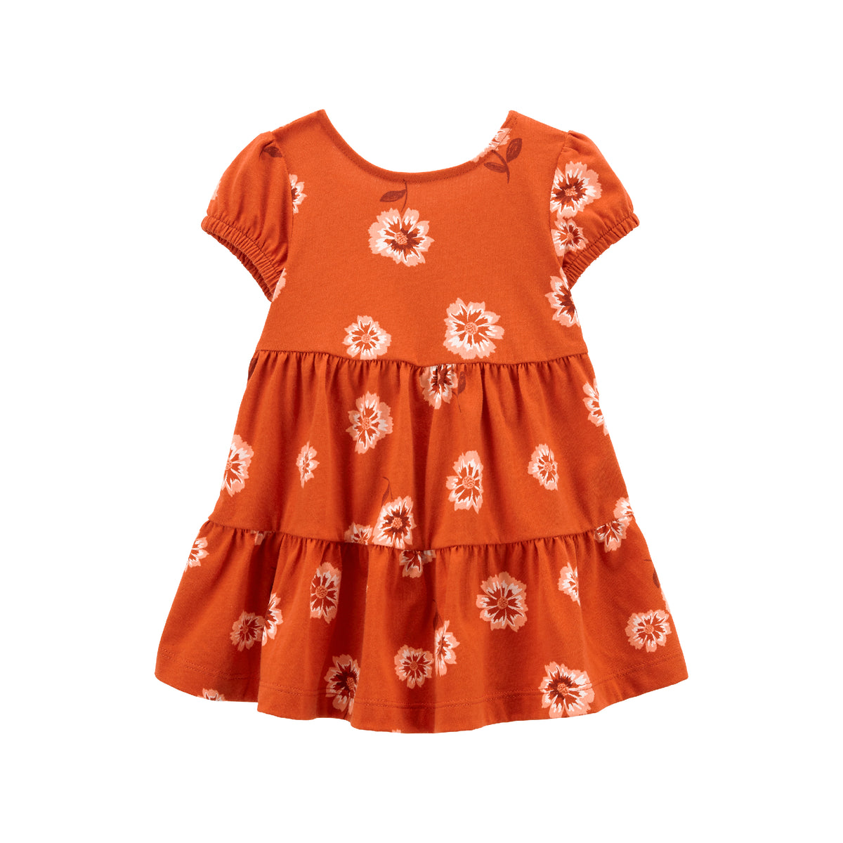 Carter's orange floral graffiti dress (6M-24M)
