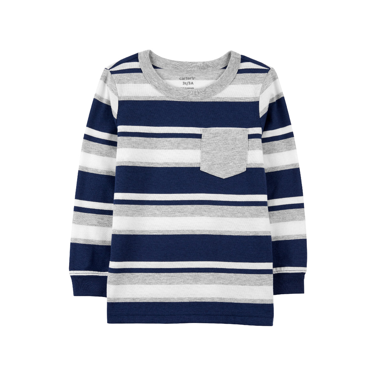 Carter's blue striped top (12M-24M)