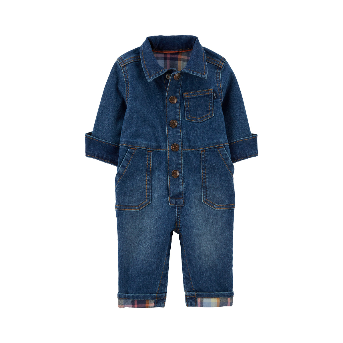 OshKosh Denim Denim Jumpsuit (6M-24M)