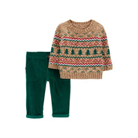 Carter's Winter Christmas themed 2-piece set (6M-24M)