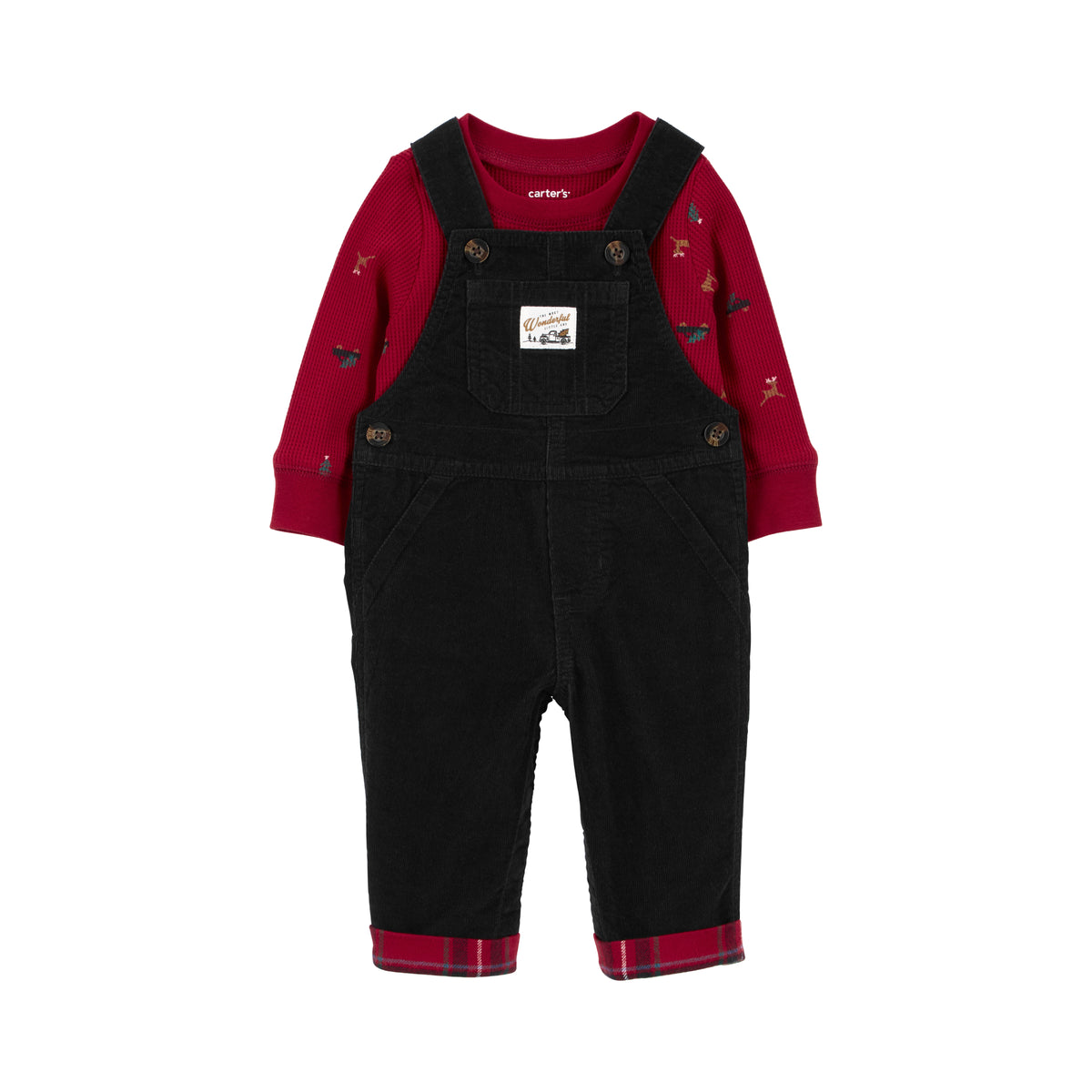 Carter's Dark Red Graffiti 2-piece Set (6M-24M)