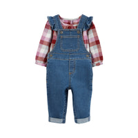 Carter's Funny Red Plaid 2-piece Set (6M-24M)