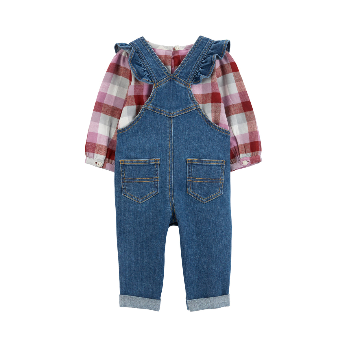 Carter's Funny Red Plaid 2-piece Set (6M-24M)