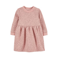 Carter's pink leopard print dress (6M-24M)