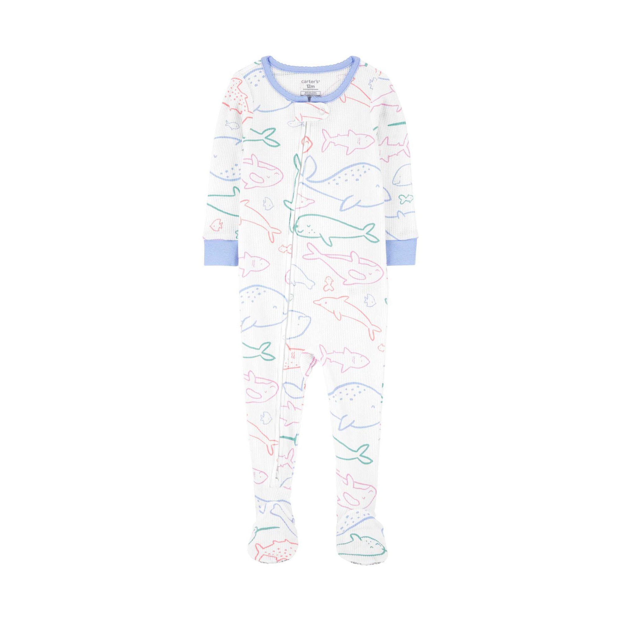 Carter's Whale and Dolphin Jumpsuit (12M-18M)