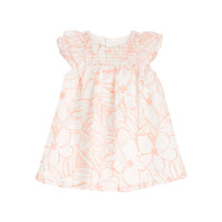 Carter's pink and white flower dress (6M-24M)