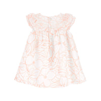Carter's pink and white flower dress (6M-24M)
