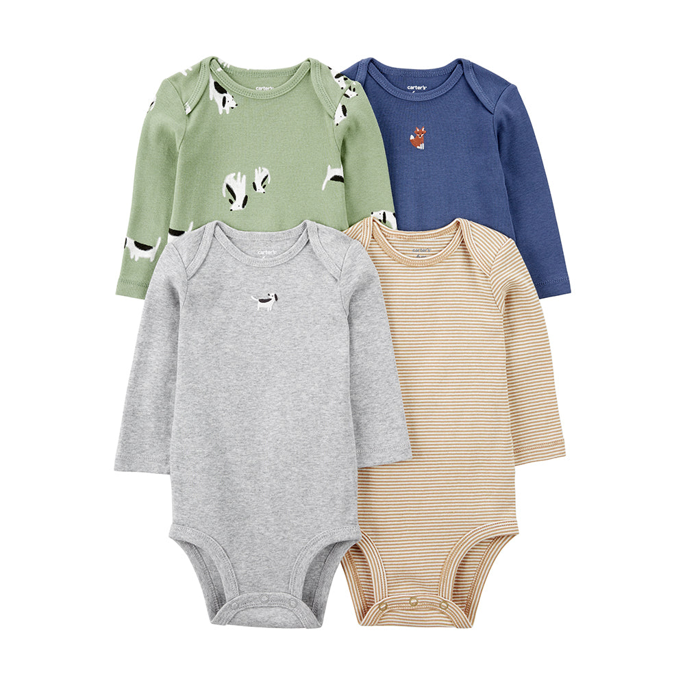 Carter's 與小動物的冬日童話4件組包屁衣(6M-24M)