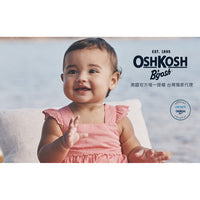 OshKosh 紅色畫布上的花海吊帶裙(12M-24M)