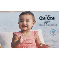 OshKosh white dot blue long-sleeved top (12M-24M)