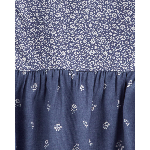 OshKosh blue floral top (2T-5T)