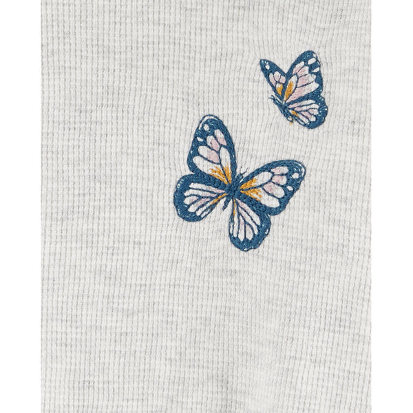 OshKosh butterfly embroidered hooded top (2T-5T)