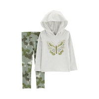 Carter's Gray Butterfly Adventure 2-piece set (2T-5T)