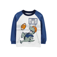 Carter's Dinosaur is a football player top (2T-5T)