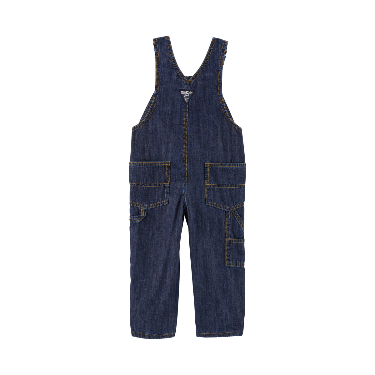 OshKosh red heartfelt denim suspenders (2T-5T)