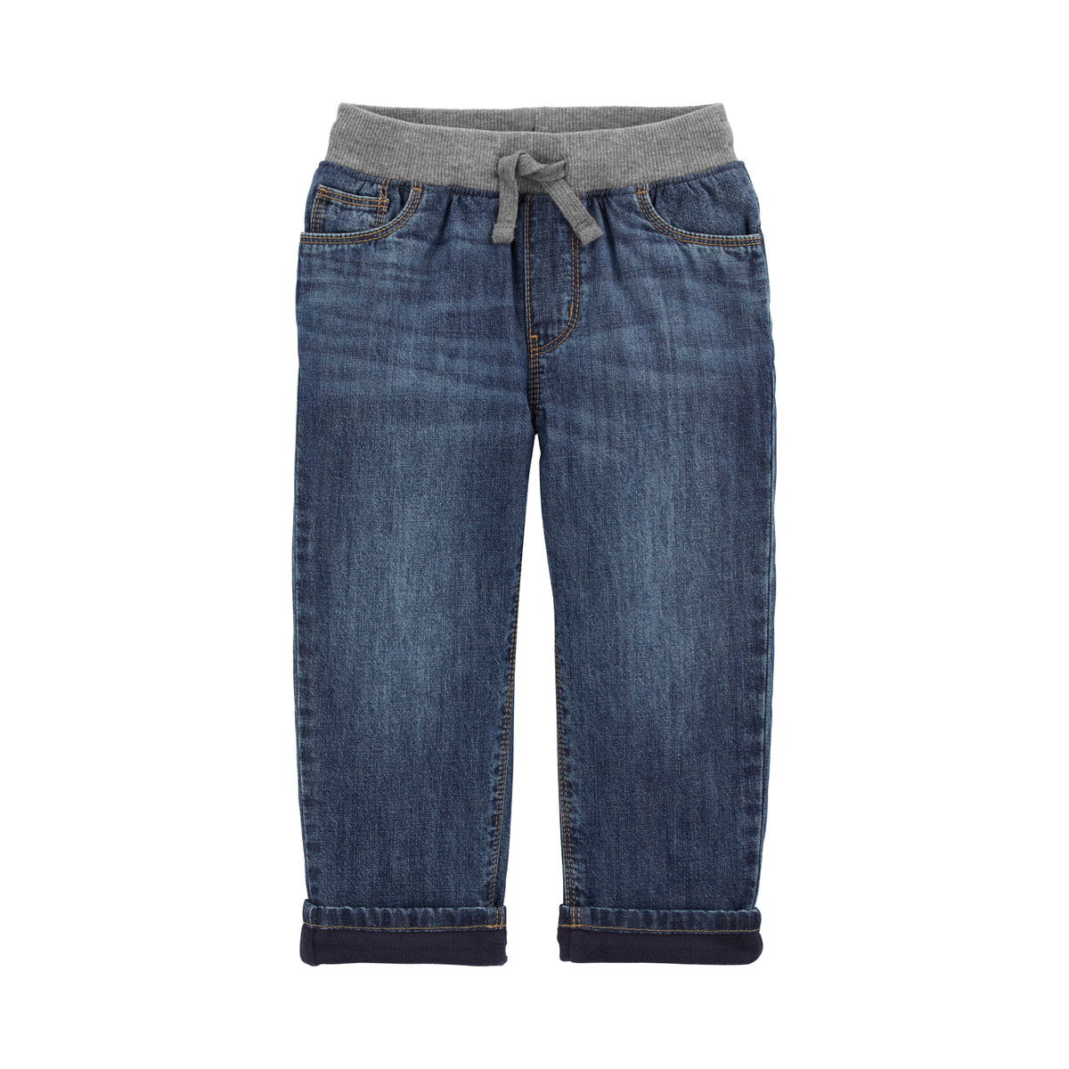 OshKosh dark blue and gray drawstring trousers (2T-5T)