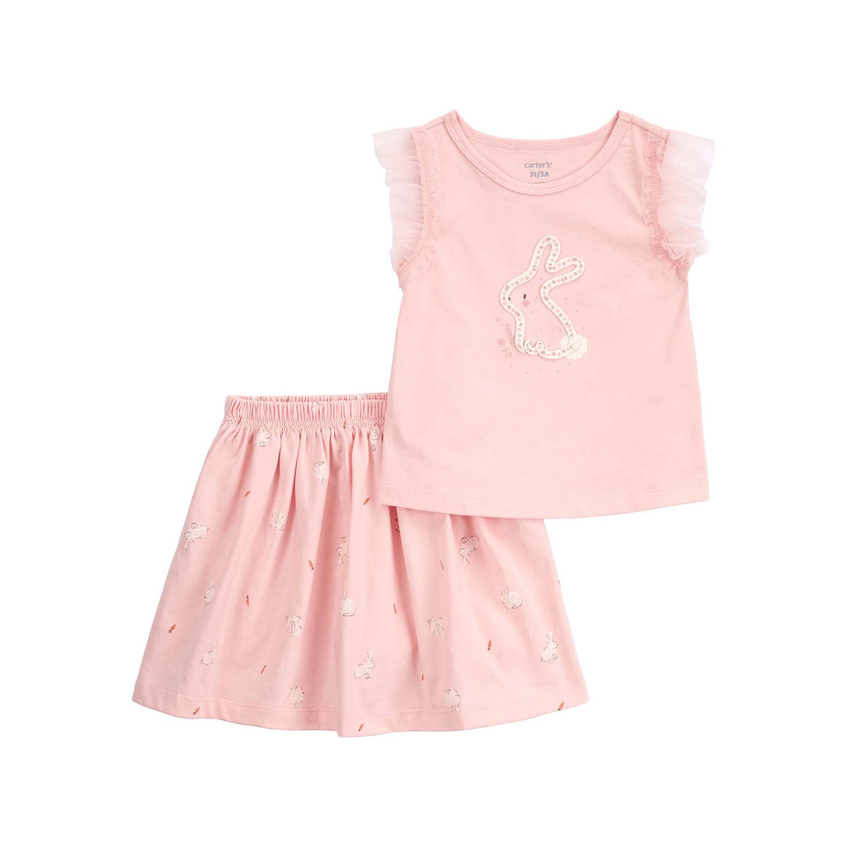 Carter's Pink Playful Bunny 2-piece Set (2T-5T)