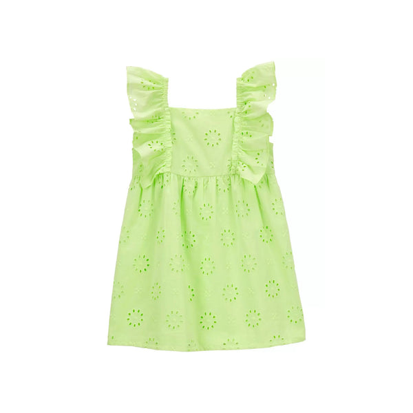 Carter's fresh green flower dress (2T-5T)