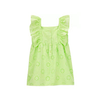 Carter's fresh green flower dress (2T-5T)