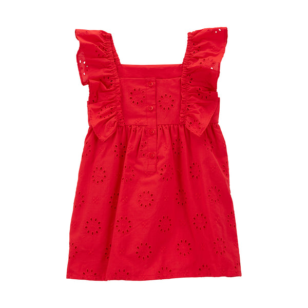 Carter's 紅色蕾絲洋裝(2T-5T)