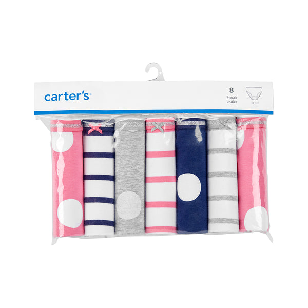 Carter's geometric classic cute 7-piece underwear set (2-8)