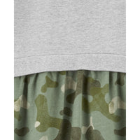 Carter's green field camouflage dress (5-8)