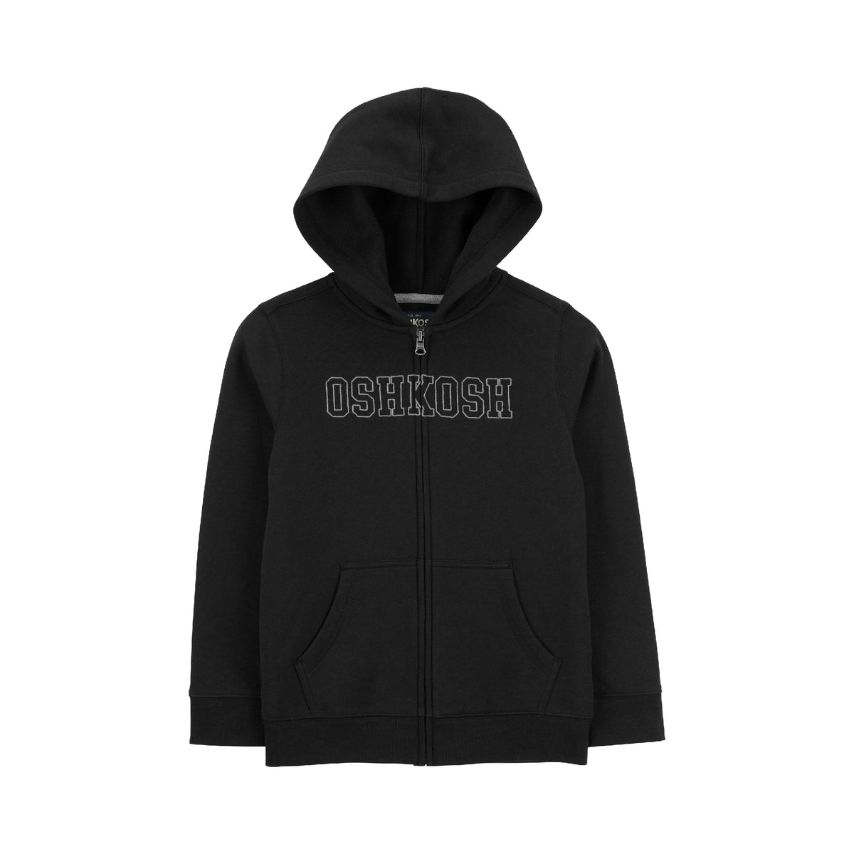 OshKosh black hooded jacket (5-8)