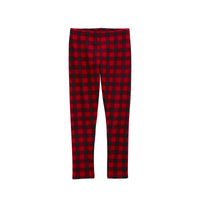 Carter's red and black plaid inner pants (6-8)