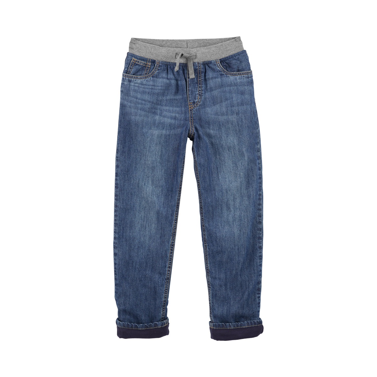 OshKosh dark blue and gray drawstring trousers (4-7)